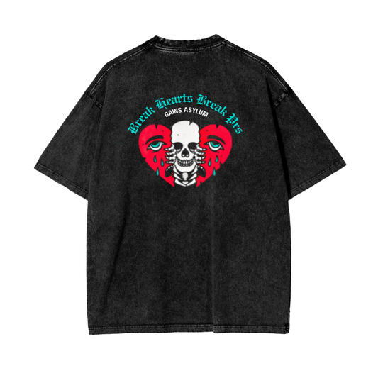 ShadowFlex Heartbreak Oversize Snow Washed T-Shirt